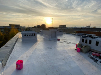 Ремонт кровли. Монтаж ПВХ-Мембраны