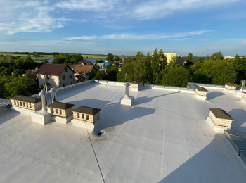 Ремонт кровли. Монтаж ПВХ-Мембраны