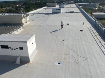 Ремонт кровли. Монтаж ПВХ-Мембраны