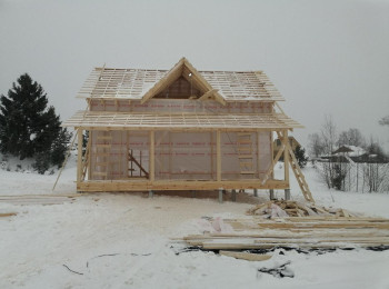 Строительство каркасного дома размером 6х9